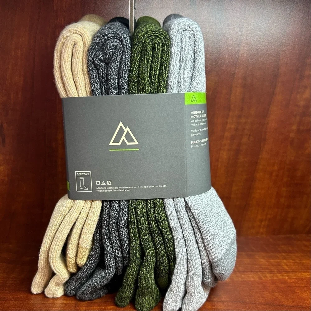 Alpine Design Beige Performance Hiking Socks Size LG NEW